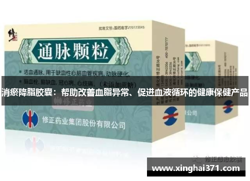 消瘀降脂胶囊：帮助改善血脂异常、促进血液循环的健康保健产品